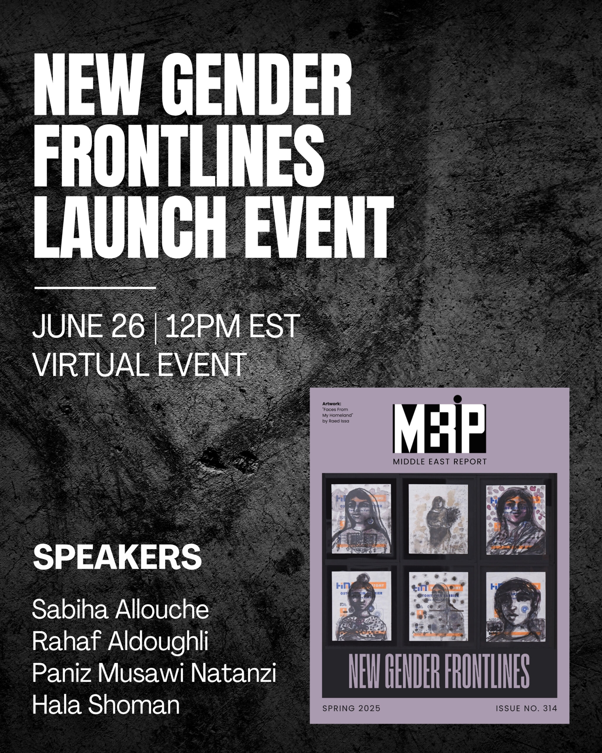New Gender Frontlines Event Poster